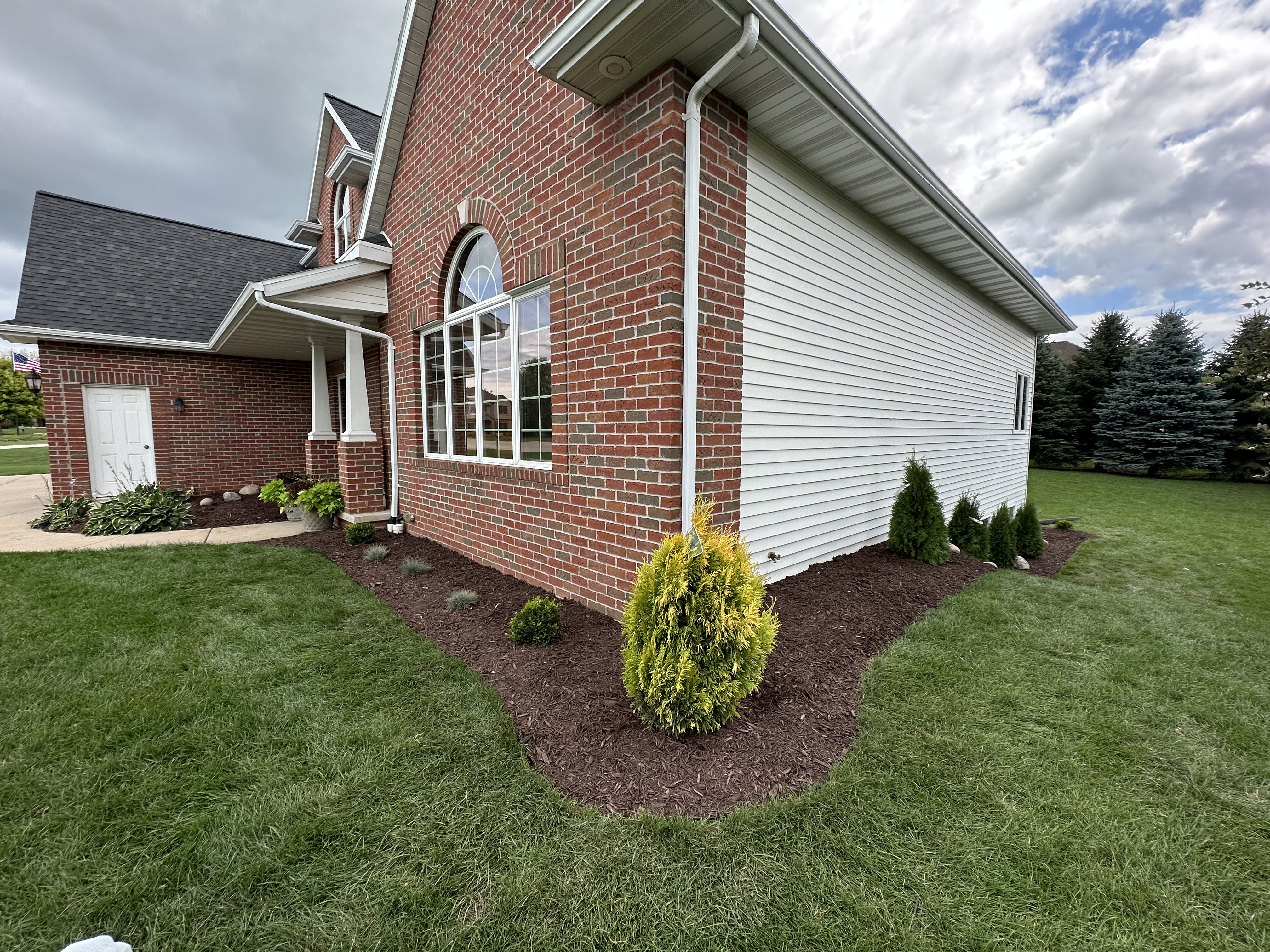 Stamped concrete style hardscape project